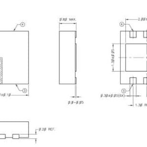 NVE ACT001-10E TMR Isolated Current Sensor - Product Dimensions